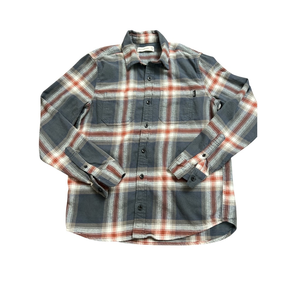 Abercrombie Kids‎ Plaid Button Up Shirt Boys Size 13/14 Long Sleeve Casual